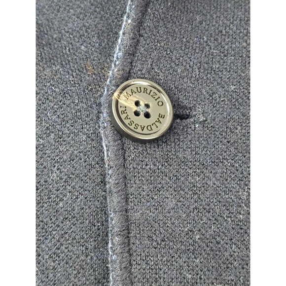 Maurizio Baldassari Brera Reversible Knit Wool Swacket Blazer Cardigan 52 M - Picture 12 of 16